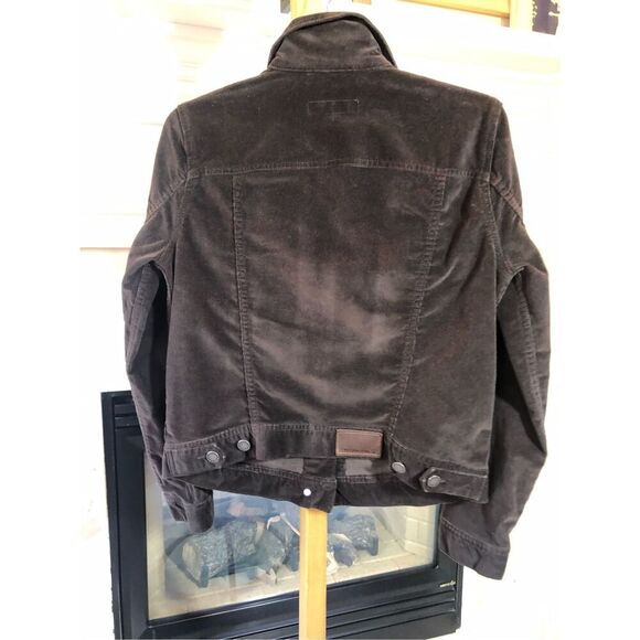 Calvin Klein Jeans Women’s Corduroy Brown Button Up Jean Collared Jacket Size S - Picture 2 of 8